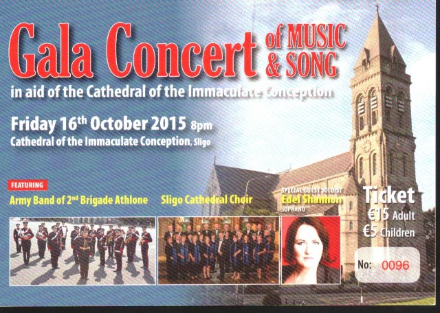 Gala Concert, Cathedral of the Immaculate Conception, Sligo, October 16th, 2015.